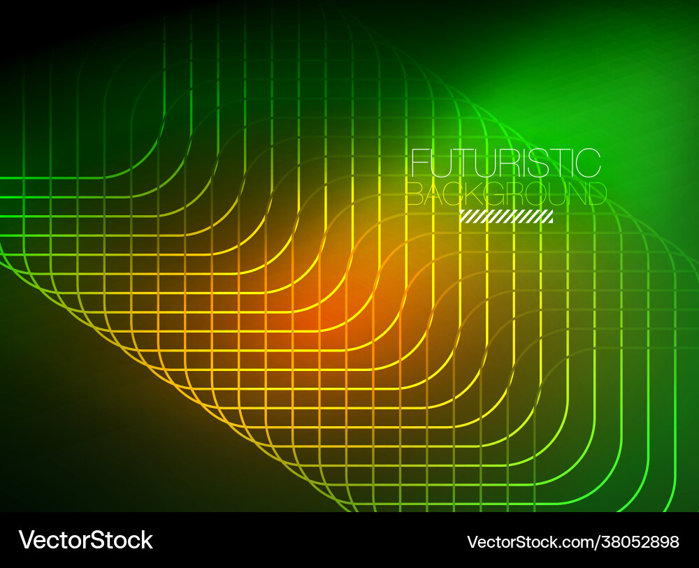Neon color square shape lines abstract background Neon color square shape lines abstract background Vector Image
