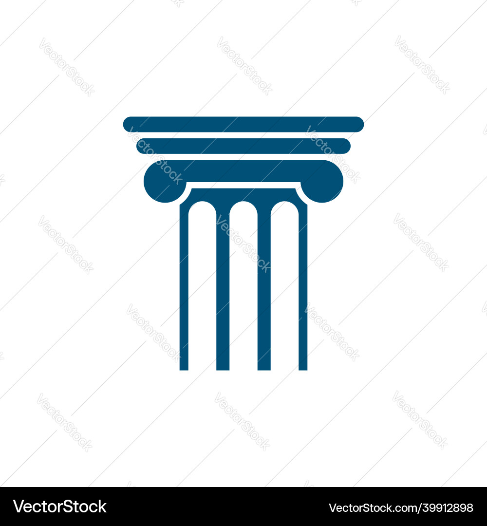 Pillar design concept related to architecture Pillar design concept related to architecture vector image