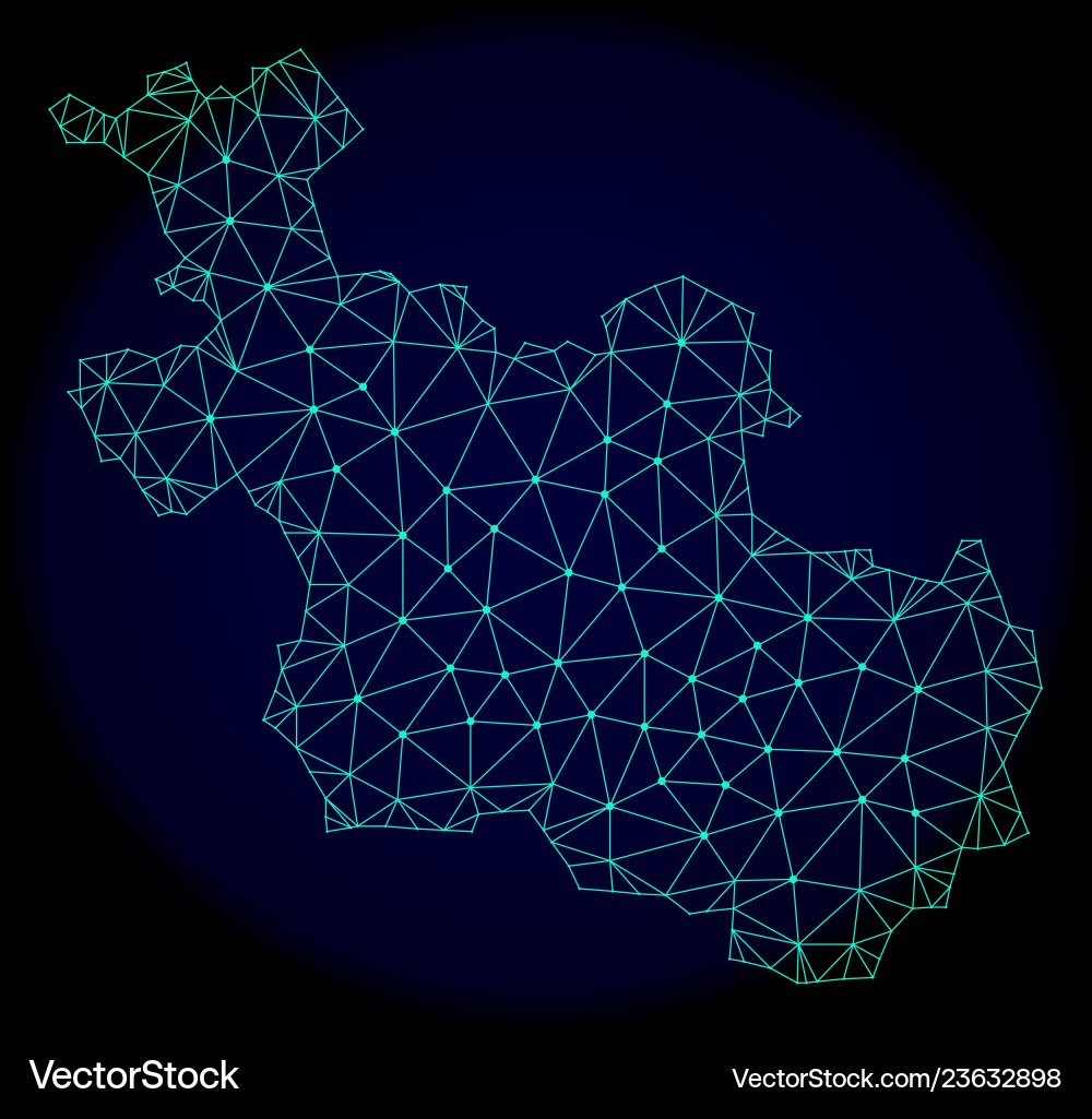 Polygonal 2d mesh abstract map Polygonal 2d mesh abstract map vector image