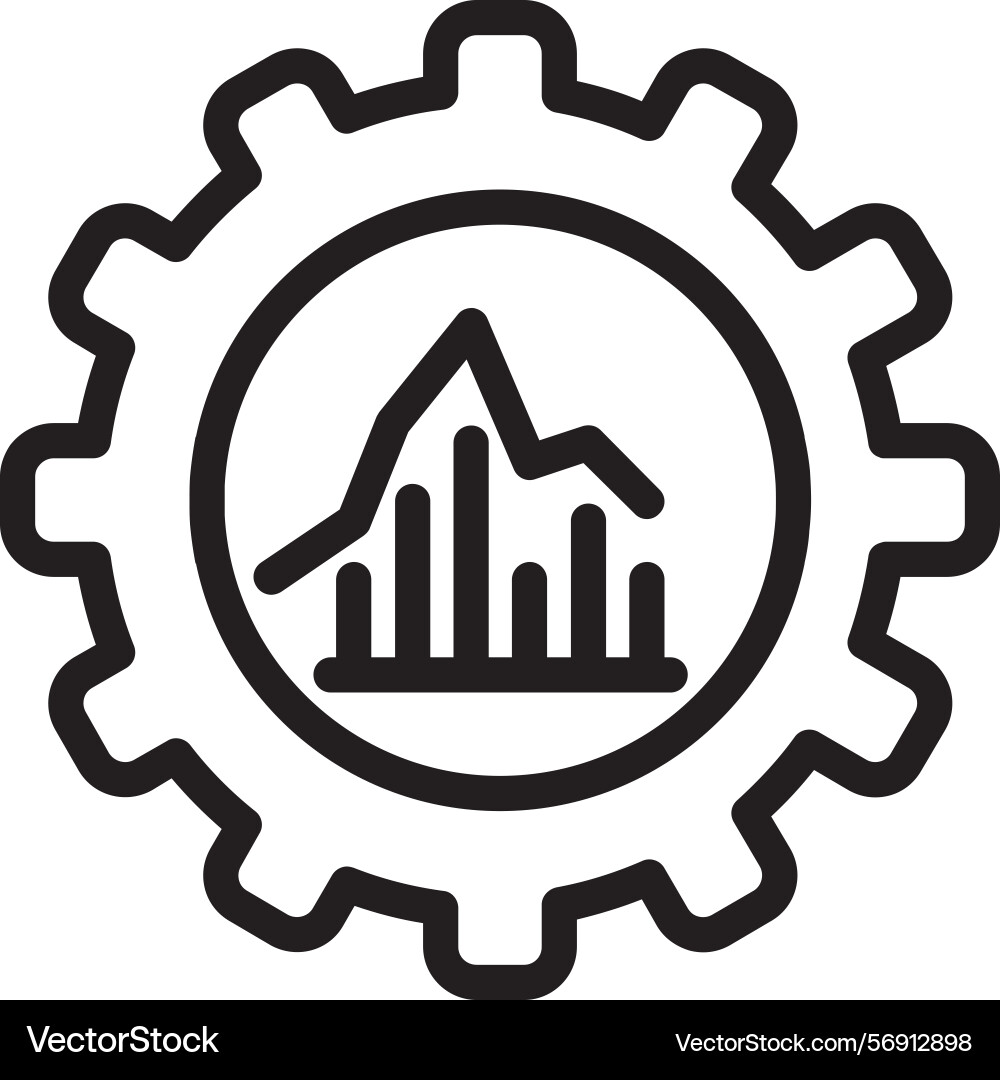 Project linear style icon design vector image