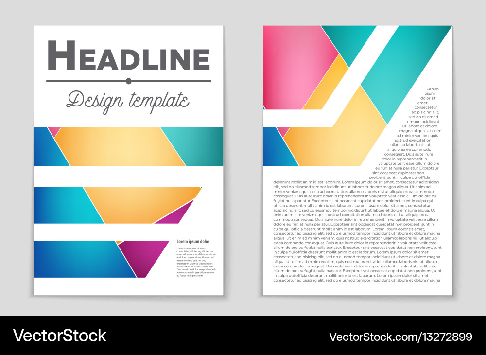 Abstract layout background set for art Vector Image