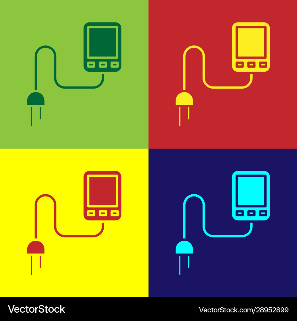 Color sensor icon isolated on background Vector Image