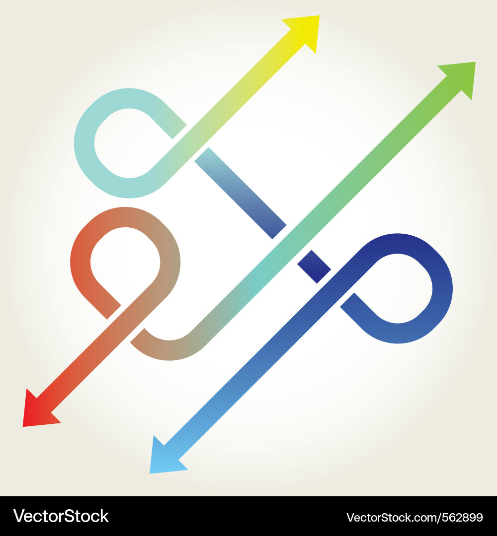 Dynamic Arrow Abstract Vector Image