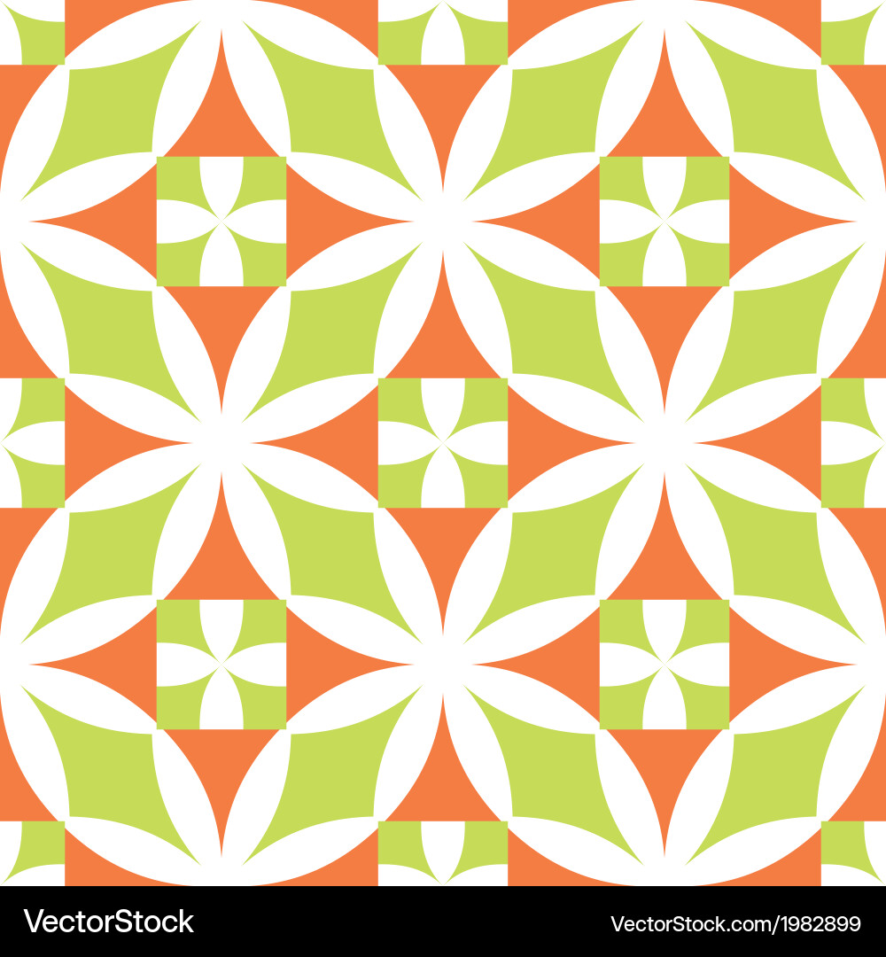 Overlapping circle mosaic vector image