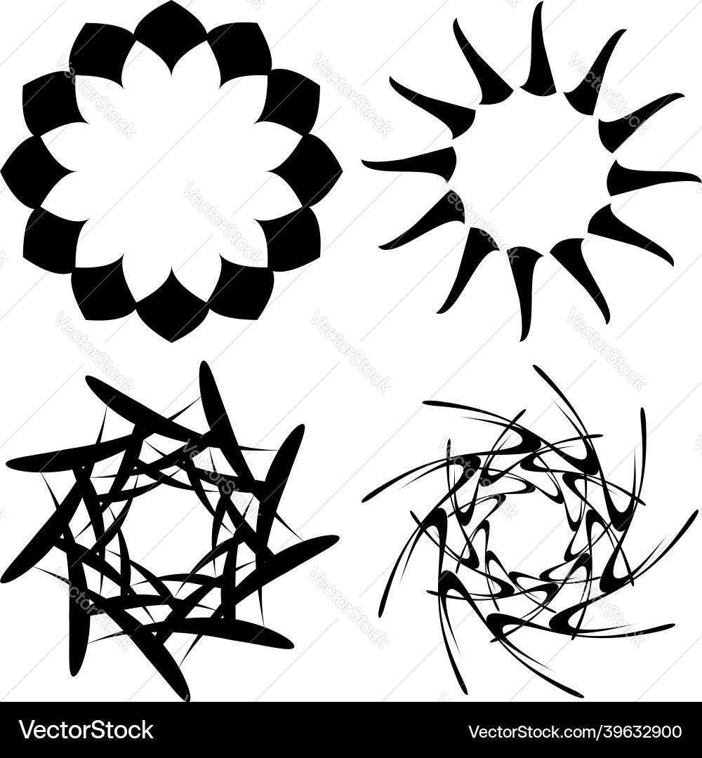 Abstract circular drawing amorphous nonfigurative Abstract circular drawing amorphous nonfigurative Vector Image