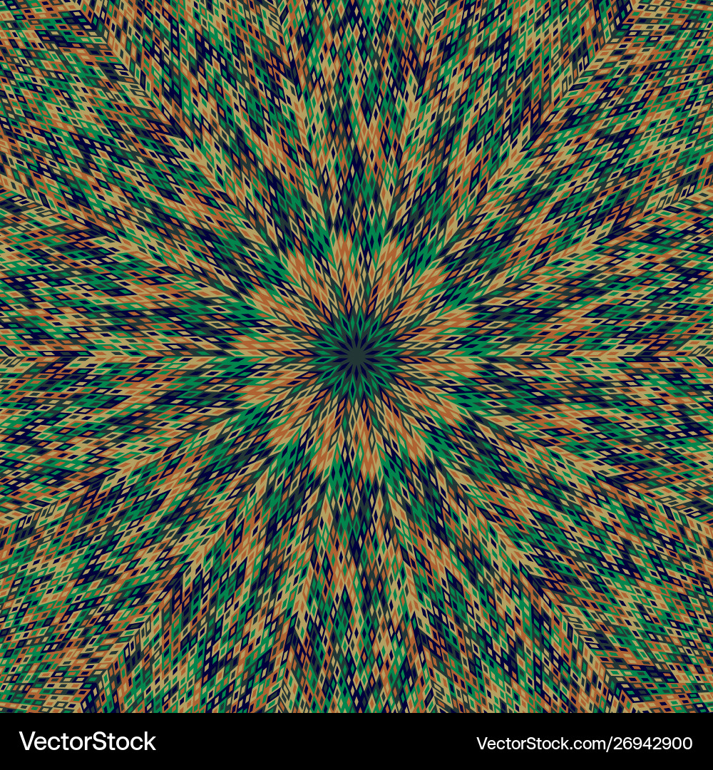 Abstract dynamic circular tile mosaic background Vector Image
