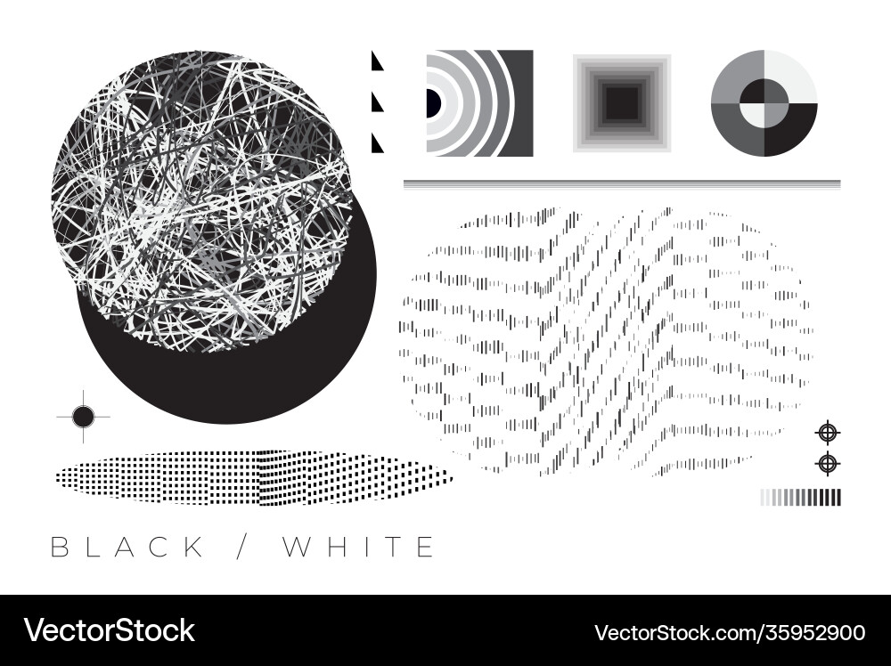 Abstract geometric shapes and objects collection Abstract geometric shapes and objects collection vector image