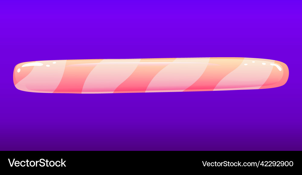 Cartoon loading bar for game interface filled vector image