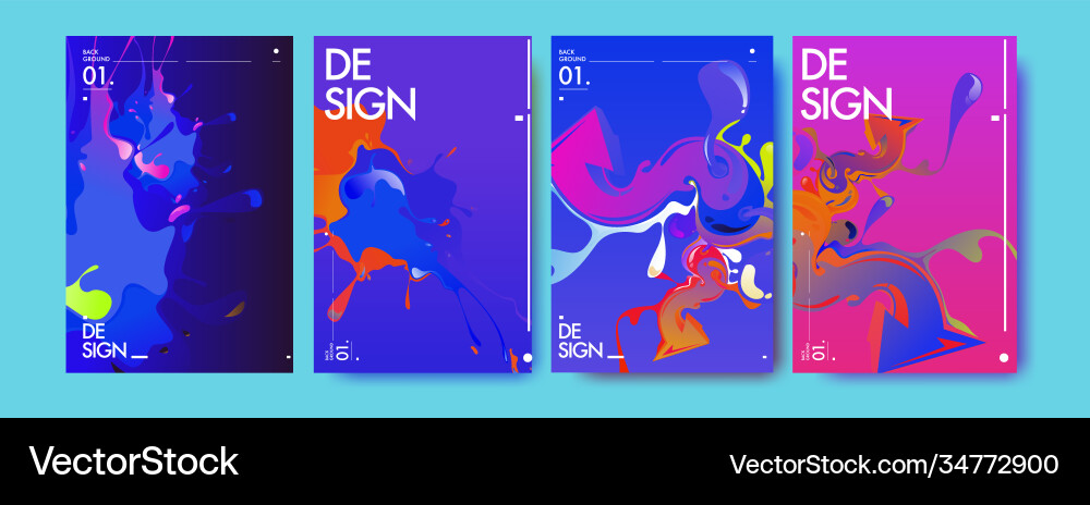 Colorful abstract fluid gradient pattern Colorful abstract fluid gradient pattern vector image