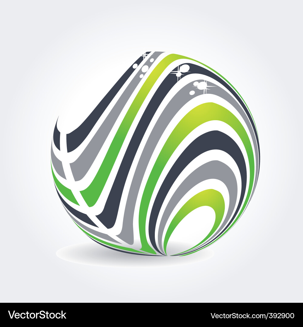 Global Connection Sphere Vector Image