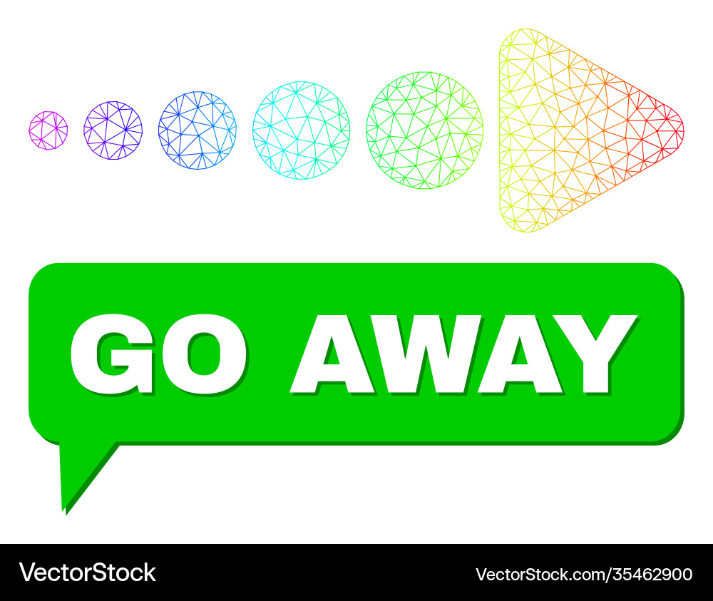 Rainbow network gradient arrow right icon and go Rainbow network gradient arrow right icon and go vector image