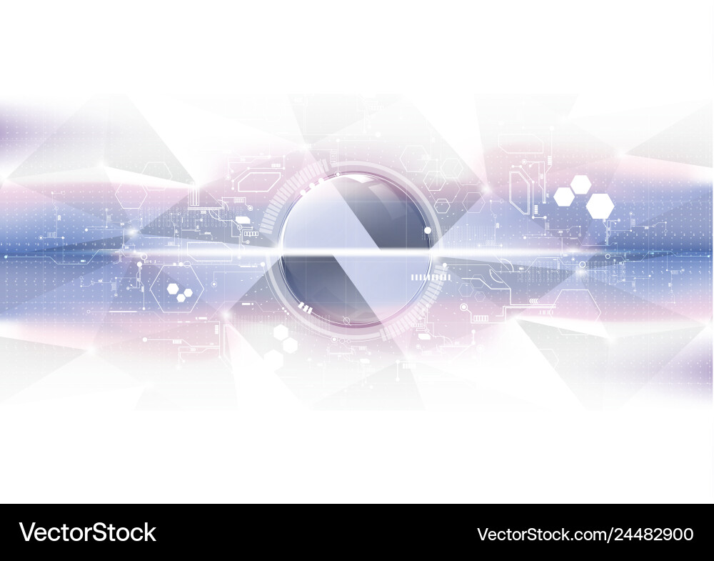 Technological future connection circuit system Technological future connection circuit system Vector Image