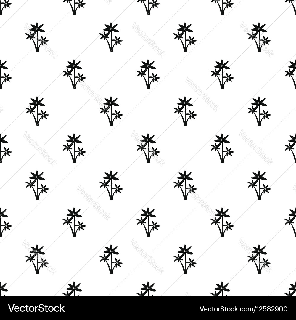 Three leafs pattern simple style Vector Image