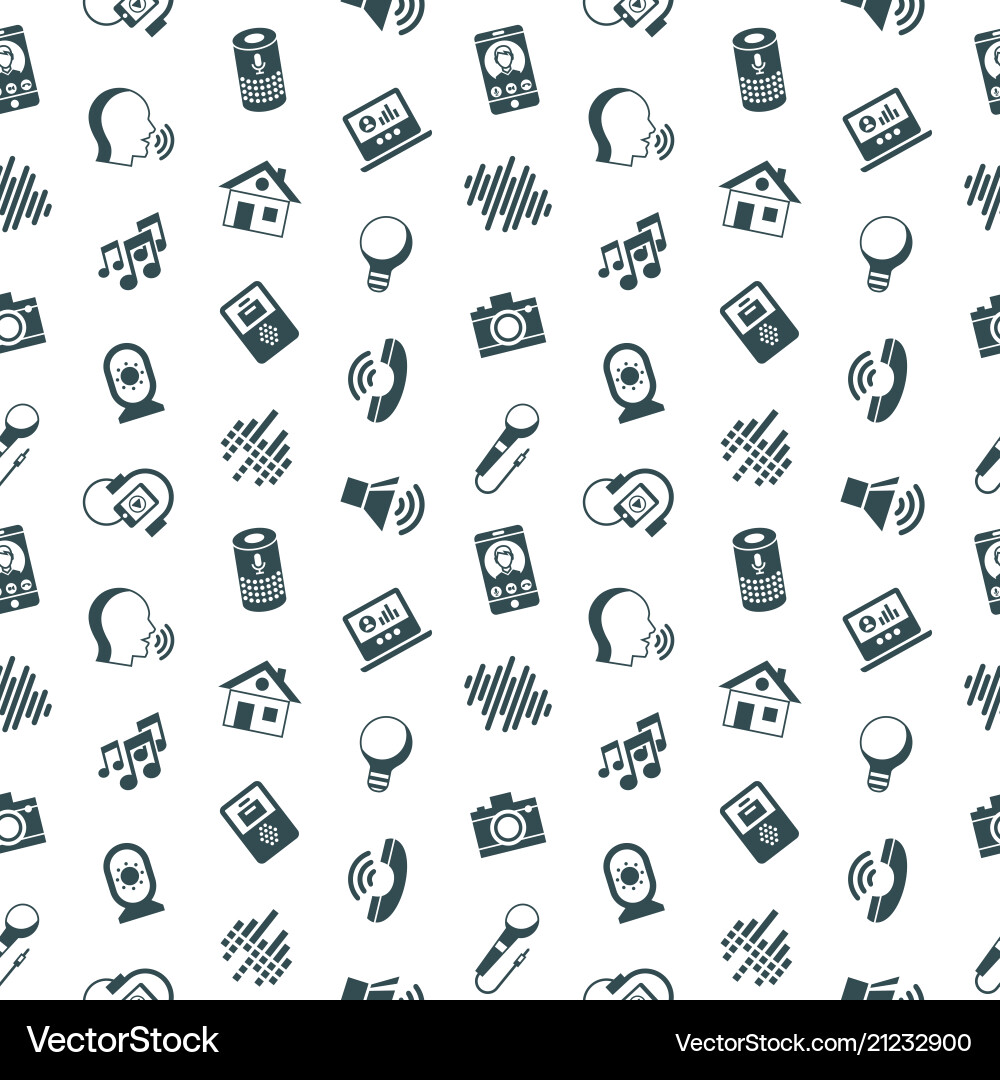Voice user interface icon set Voice user interface icon set vector image
