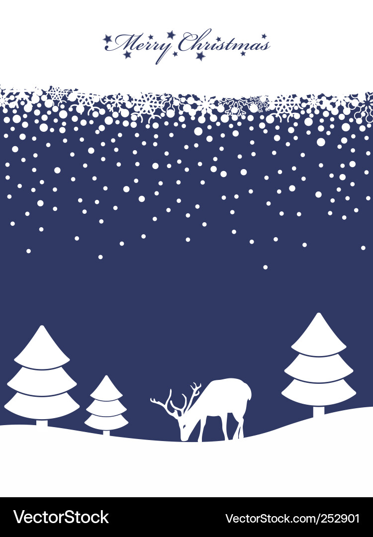 Christmas Winter Background Vector Image