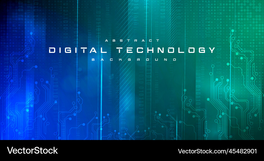 Digital Tech Network Connection vector image