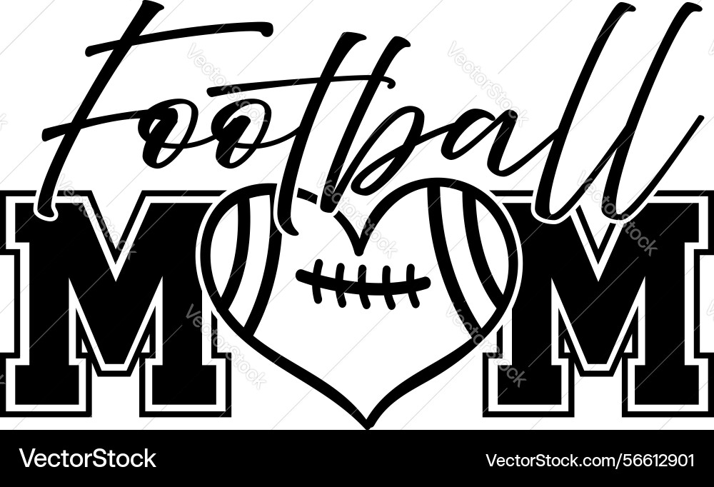 Football Mom Apparel Vector Image