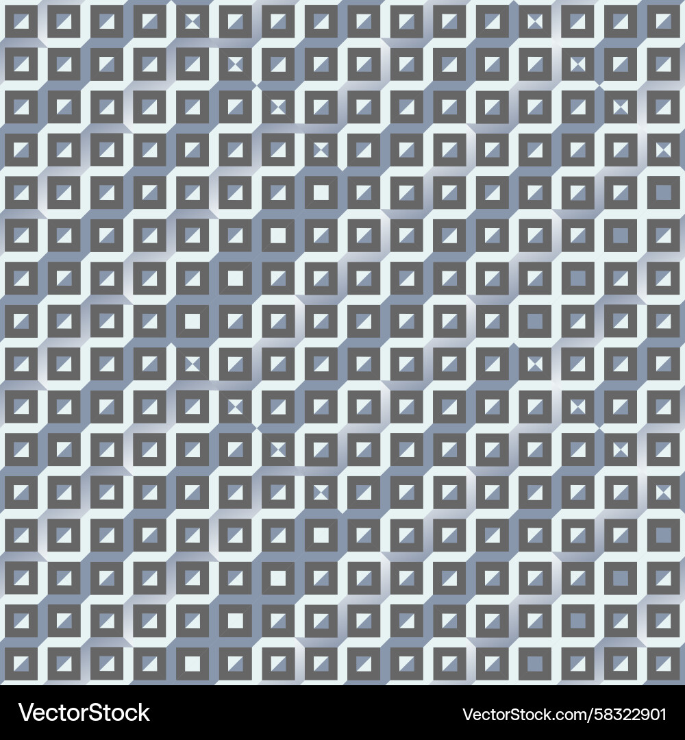 Gray Geometric Cube Pattern Vector Image