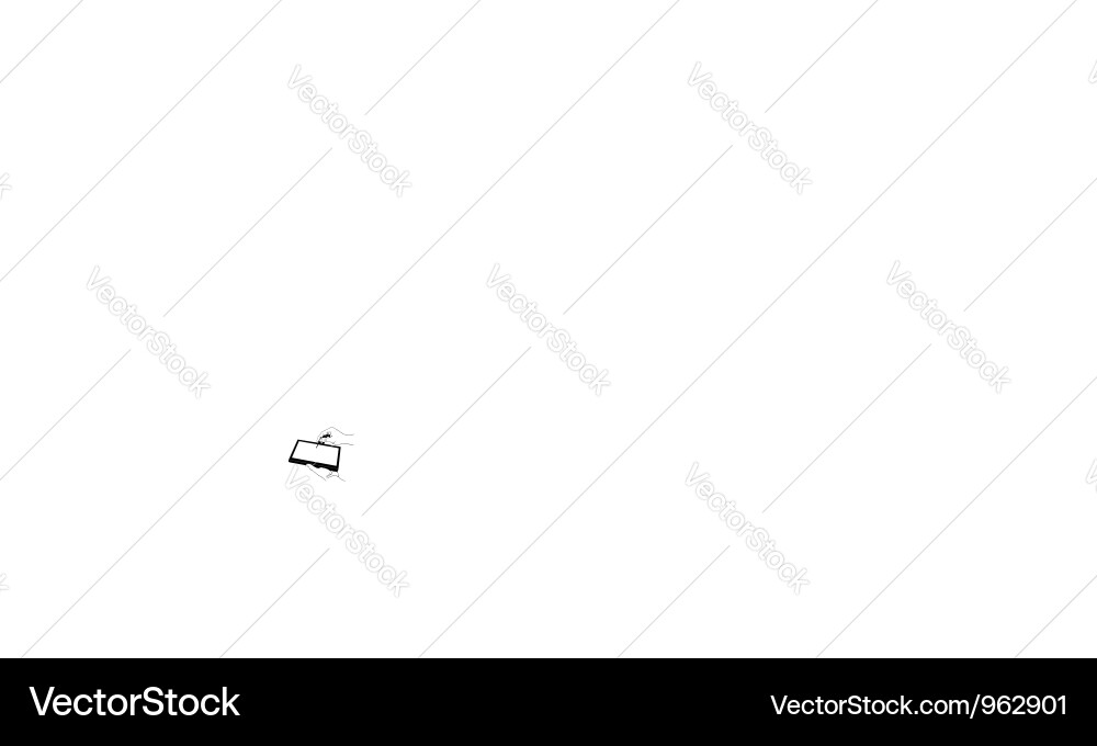Hands holding digital tablet pc Vector Image