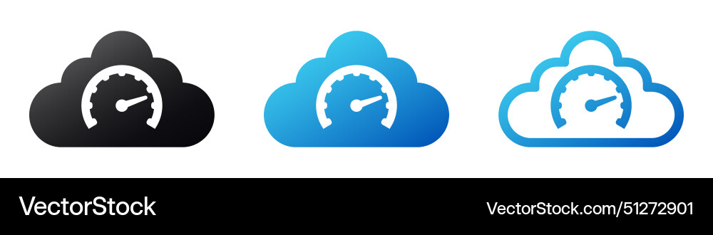 Internet connection quality check icon speed test vector image