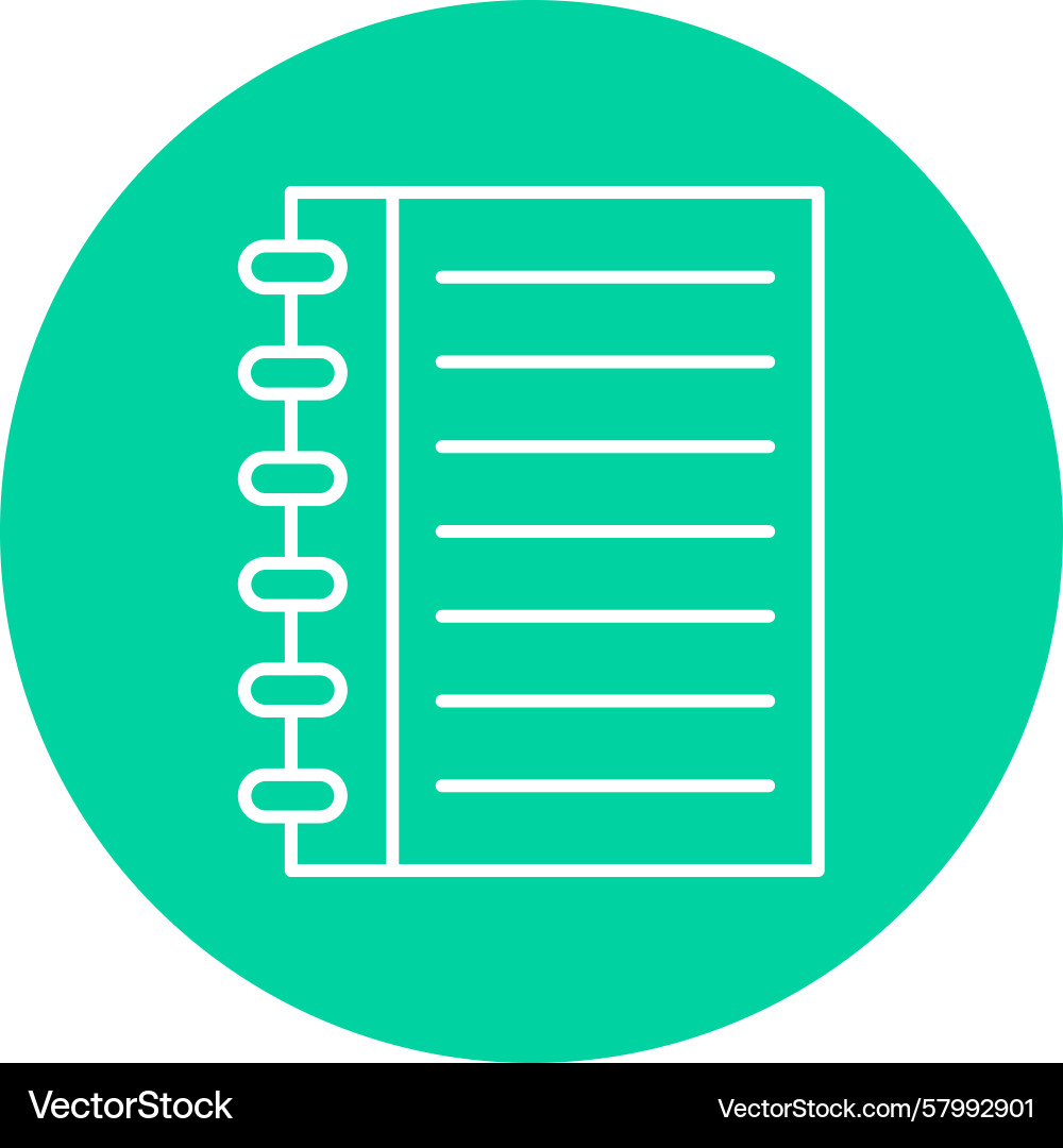 Multi-Page Notebook Vector Image