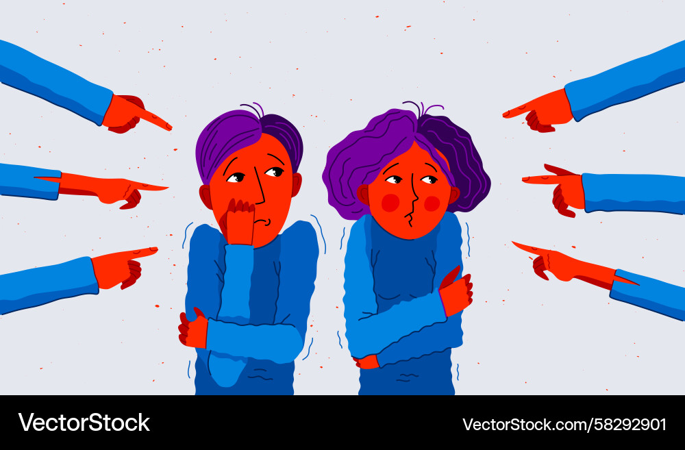 Shaming and Blame Concept Vector Image