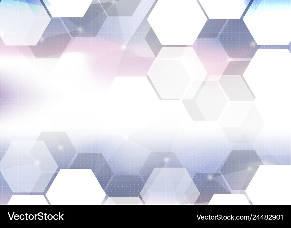 Technological future connection hexagon abstract Technological future connection hexagon abstract vector image