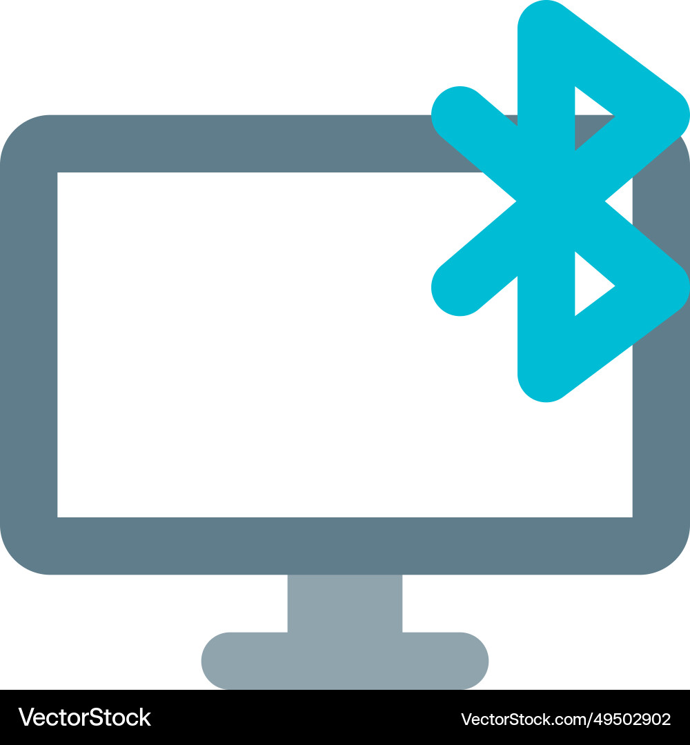 Bluetooth connectivity status displayed vector image