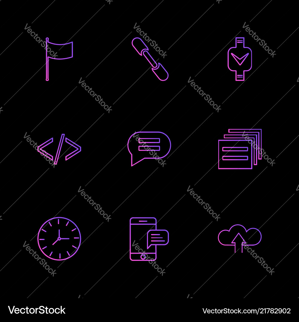 Code message watch seo technology internet vector image