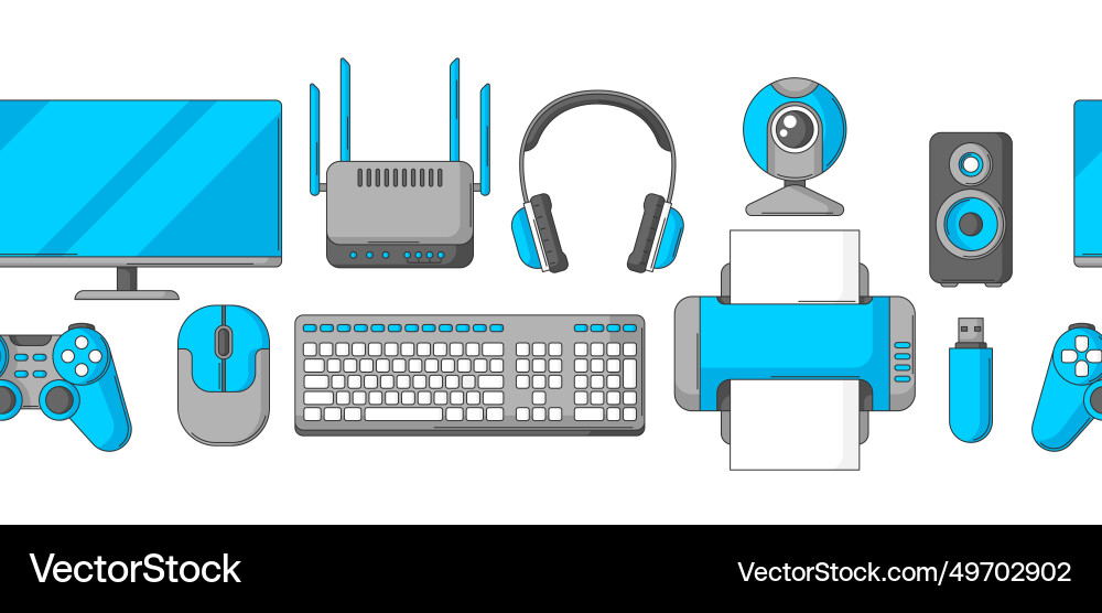 Computer Equipment Pattern vector image