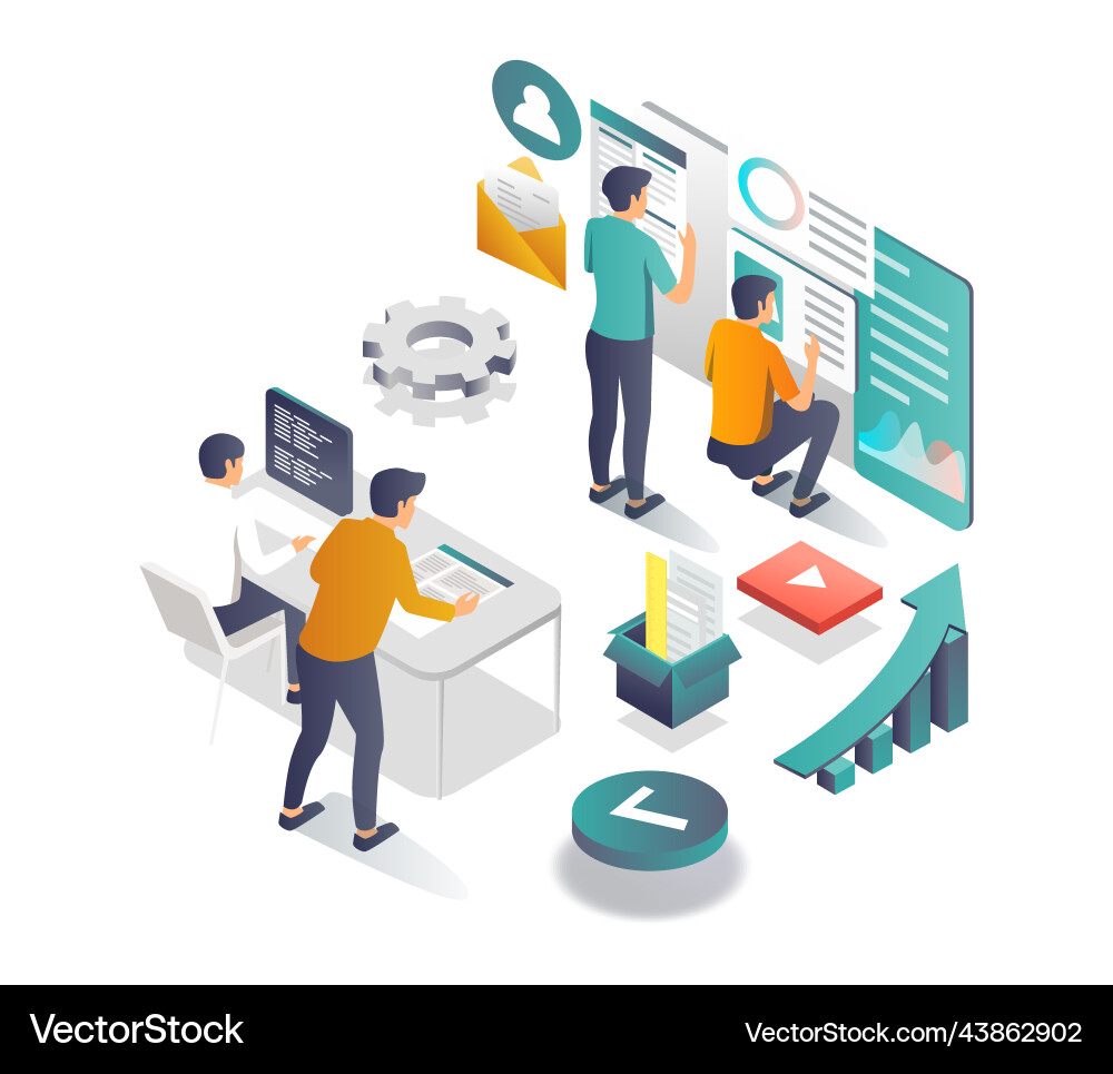 Creatively arrange the appearance of web Creatively arrange the appearance of web vector image