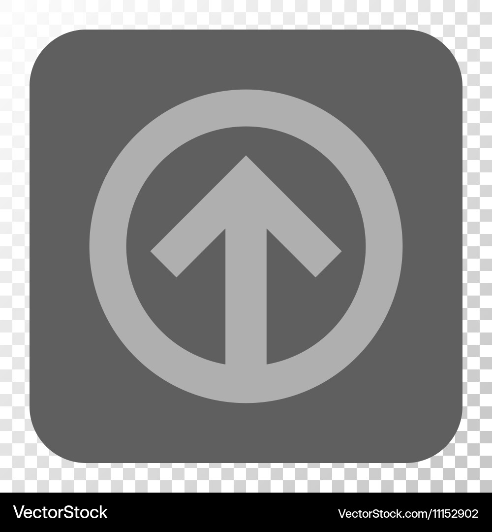 Direction up rounded square button Vector Image