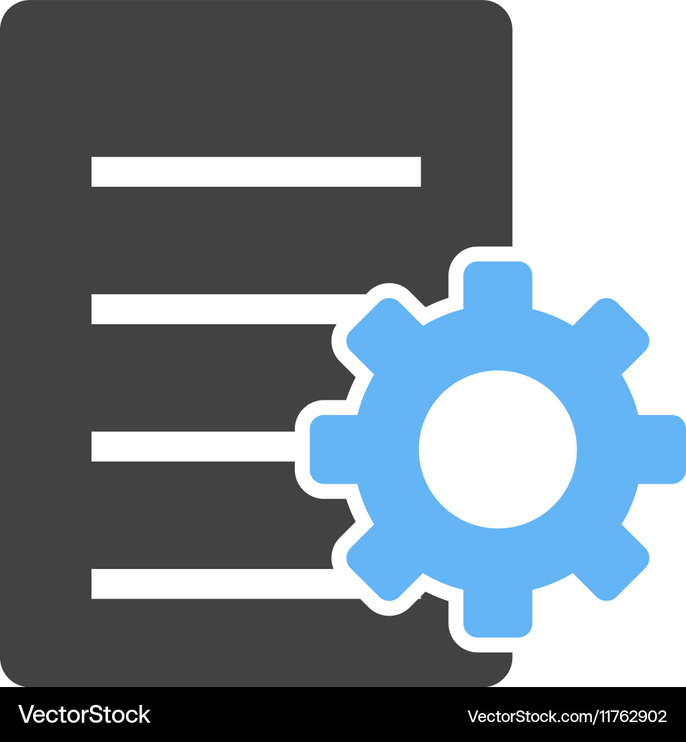 Document settings Vector Image