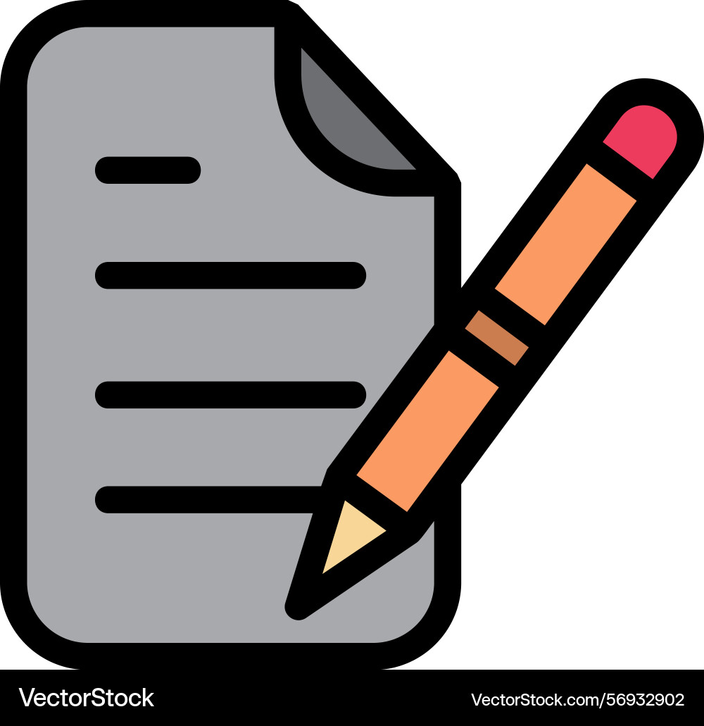 Draft line filled style icon design Vector Image