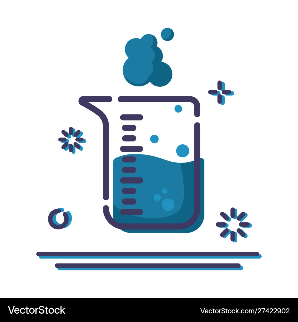 Laboratory flasks icon set Vector Image