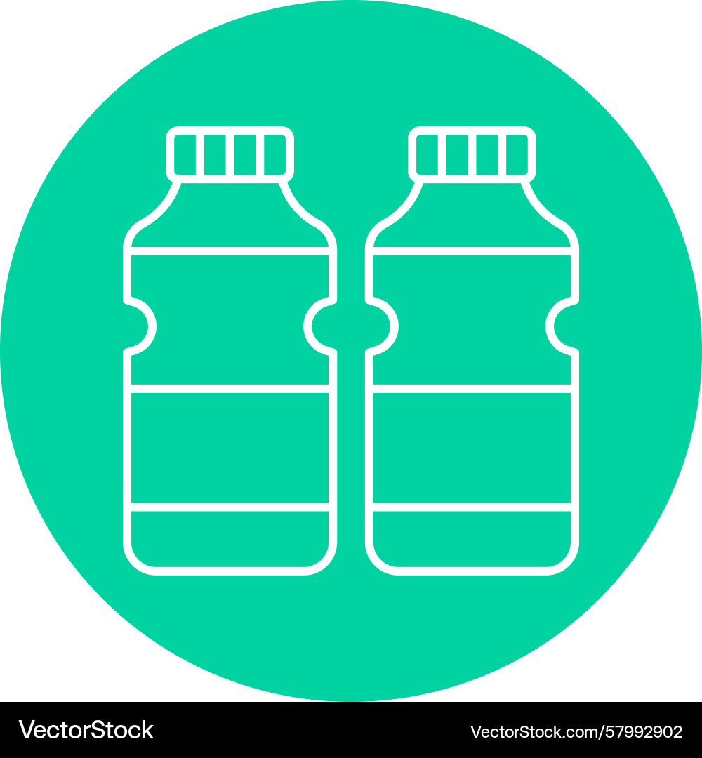 Multi Circle Bottles Collection Vector Image