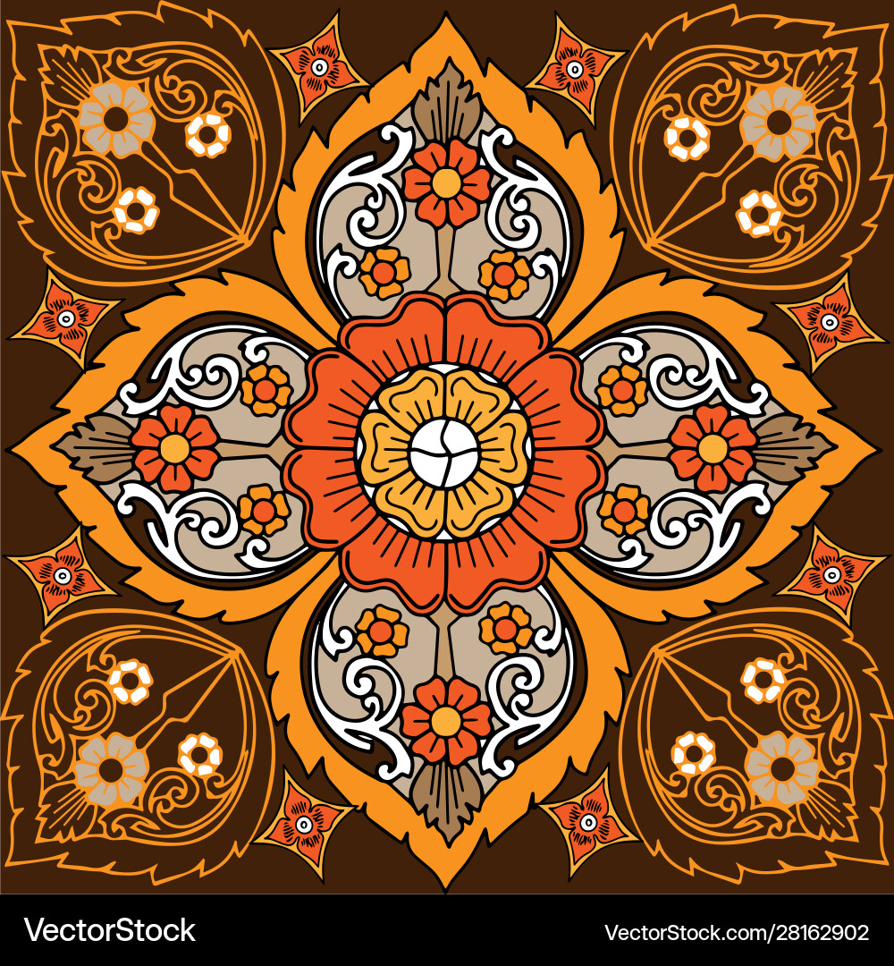 Ornament flower Vector Image