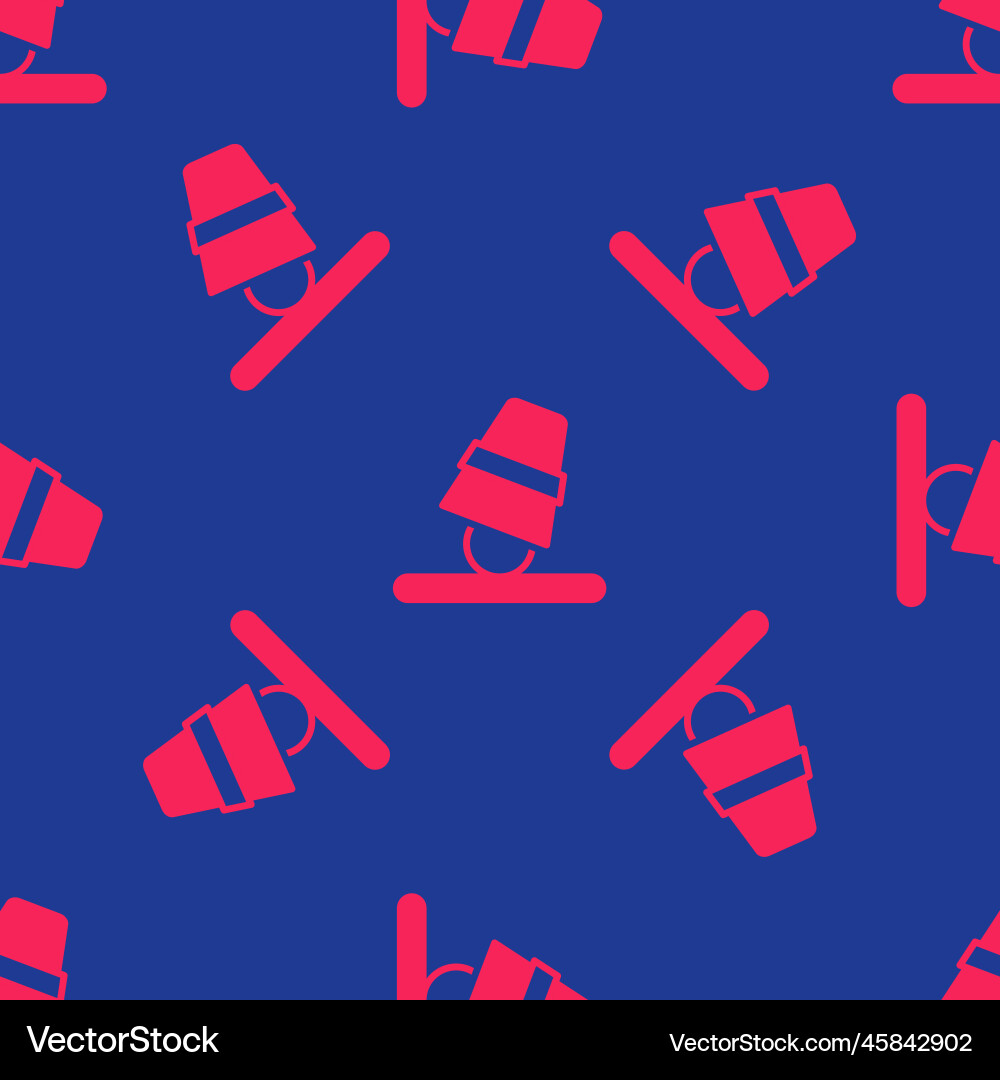 Red game thimbles icon isolated seamless pattern Red game thimbles icon isolated seamless pattern vector image