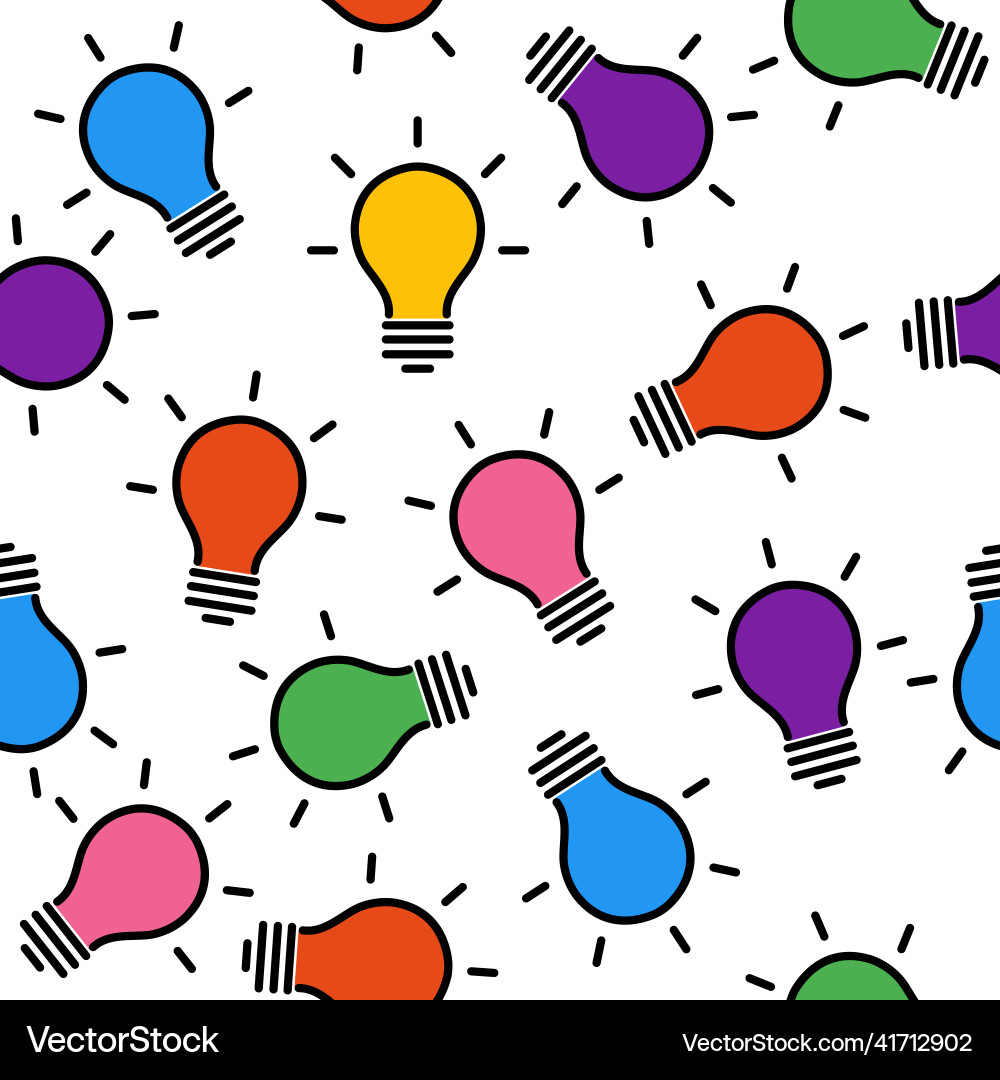 Seamless pattern with multicolored lights on white Seamless pattern with multicolored lights on white Vector Image