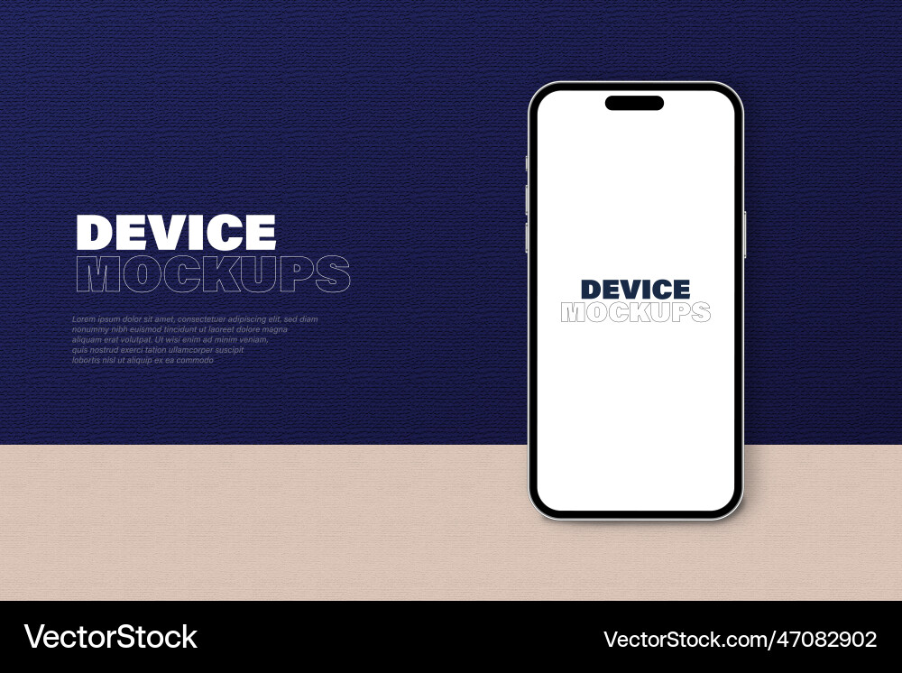 Smartphone mockup fully editable file replaceable Smartphone mockup fully editable file replaceable vector image