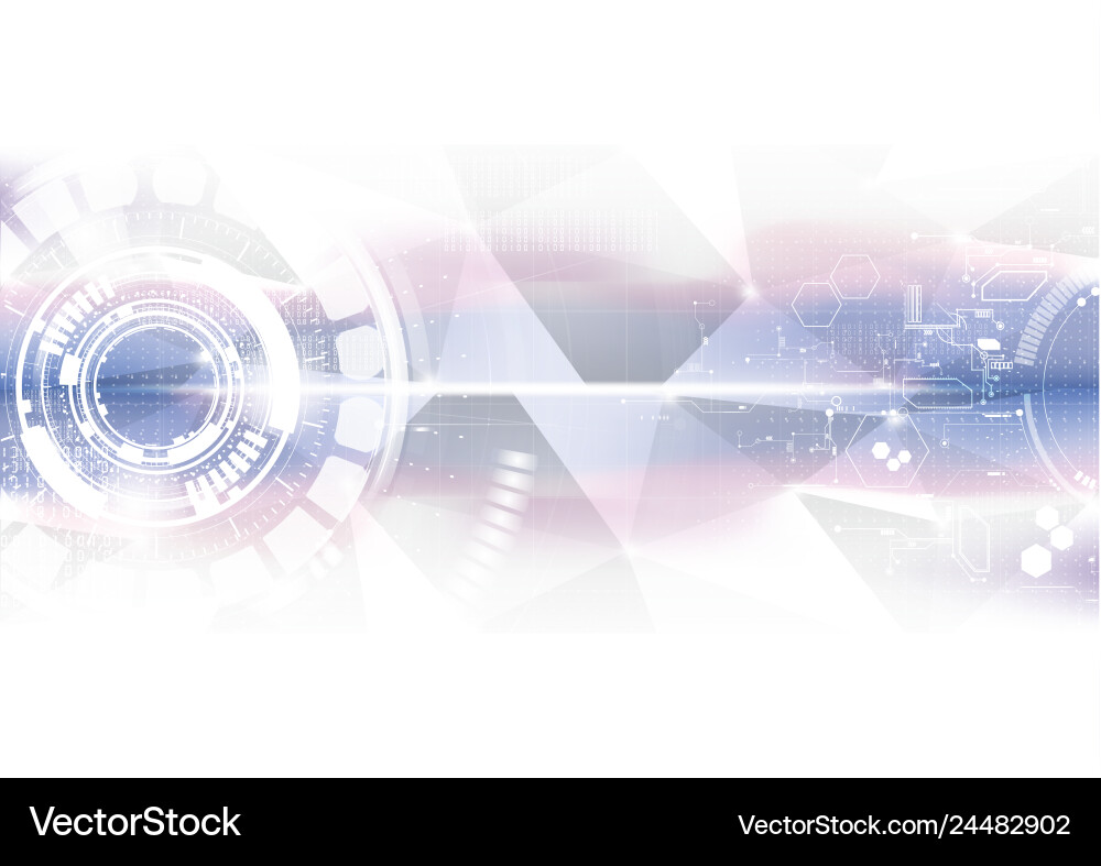 Technological future connection interface system Technological future connection interface system vector image