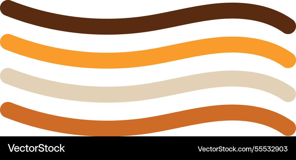 Abstract lines parallel wavy minimalist pattern Vector Image