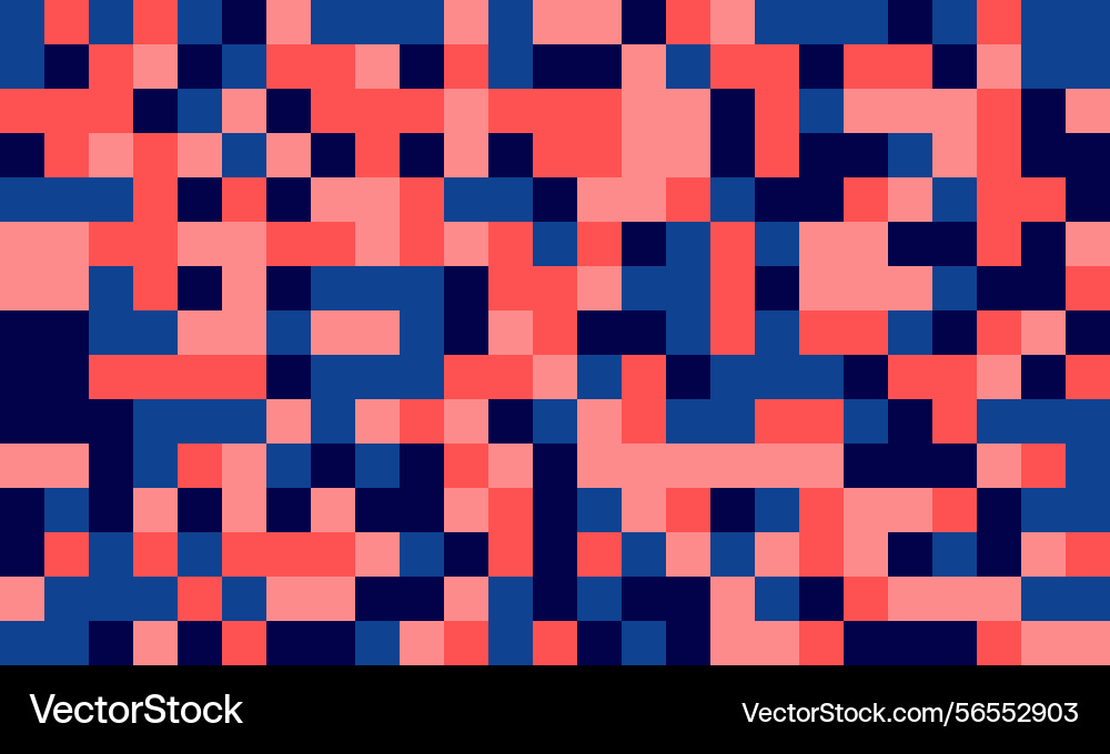 Abstract pixel art background dynamic coral Abstract pixel art background dynamic coral vector image