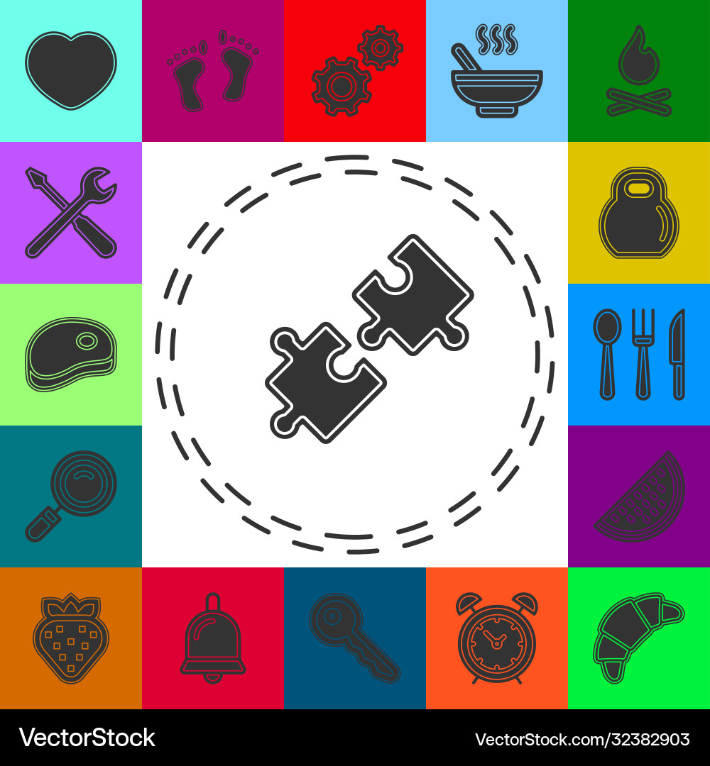 Compatibility icon simple element vector image