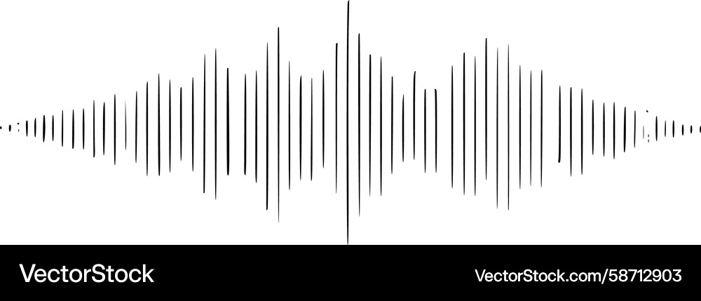 Dynamic Audio Waveform Vector Image