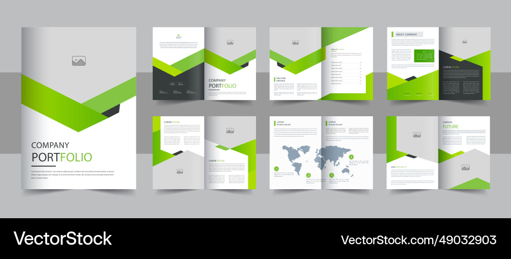 Firmenprofil Broschüre Vorlage Design Layout Vektorbild