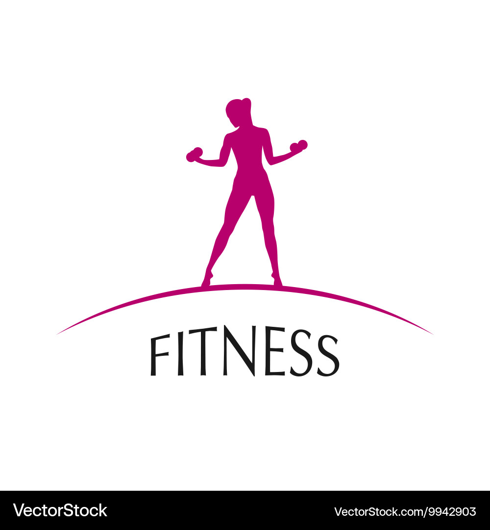 Fitness Club-Ikone Vektorbild