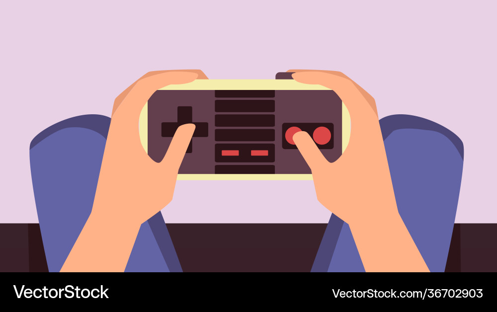 Game controller joystick Game controller joystick vector image