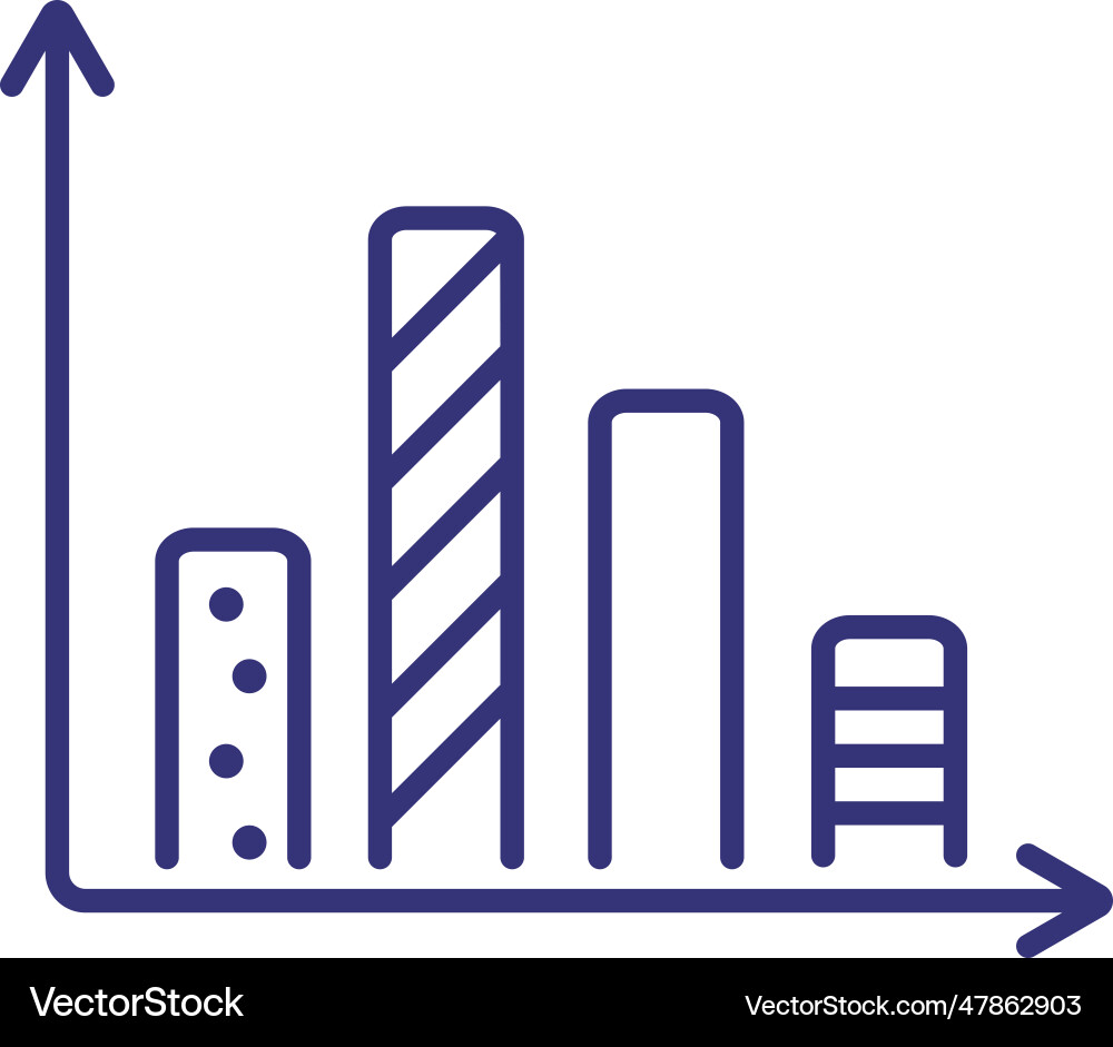 Graph line icon Graph line icon vector image