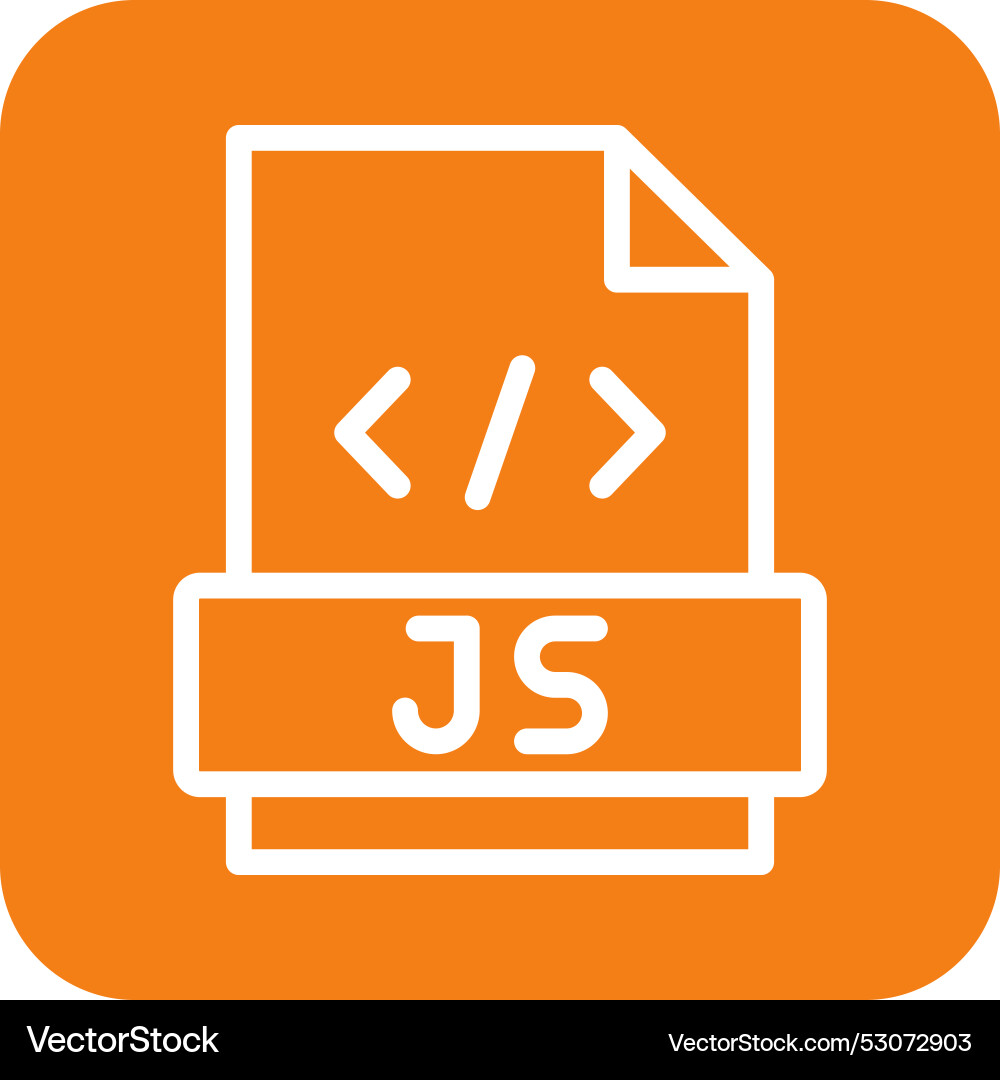 Javascript icon design vector image